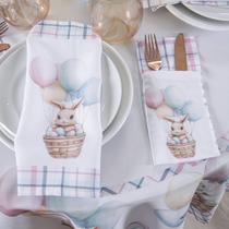 Decoração e Páscoa 4 Porta Talheres mais 4 Guardanapos / Sala de Jantar, Cozinha.