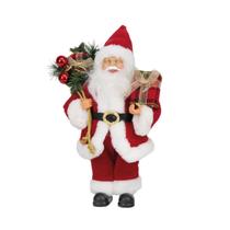 Decoração Enfeite de Natal Papai Noel Caixa Presente Xadrez Decoração Enfeite de Natal Papai Noel Caixa Presente Xadrez