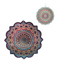 Decoração Enfeite Mandala Spinner 30cm + Mini Mandala 15cm Girador Espiral Vento Kit Com 2un