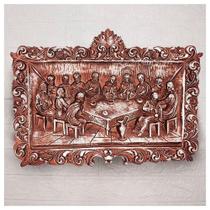 Decoração Enfeite Natal Placa Santa Ceia Natalina 32cm Decoração Enfeite Natal Placa Santa Ceia Natalina 32cm