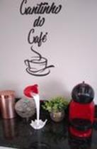 Decoração Escrita de parede Cantinho do Café - IB 3D