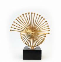 Decoração Escultura Espiral Dourada Goods BR 166576