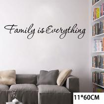 Decoração Espaço Kids Frase Family Is Everything Adesivo