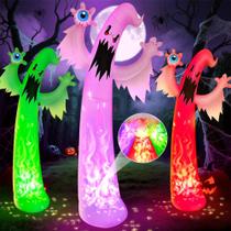 Decoração fantasma inflável de Halloween KOOY 12 pés com LEDs Decoração fantasma inflável de Halloween KOOY 12 pés com LEDs
