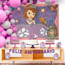 Decoração Festa Aniversário Infantil Menina Princesinha Sofia Com 39 Enfeites Decoração Festa Aniversário Infantil Menina Princesinha Sofia Com 39 Enfeites