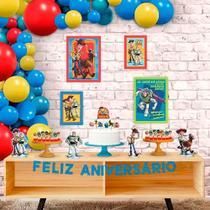 Decoração Festa Aniversário Toy Story Infantil Menina Menino Kit Com 40 Enfeites