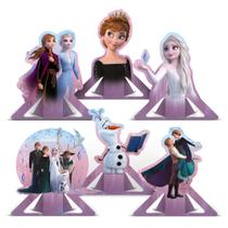 Decoração festa Frozen Display de mesa 6 Unidades