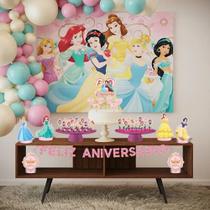 Decoração Festa Princesas Disney Kit COMPLETO em EVA 39pçs Decoração Festa Princesas Disney Kit COMPLETO em EVA 39pçs