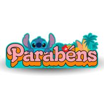 Decoração festa Stitch Parabéns em EVA Festa aniversário Decoração festa Stitch Parabéns em EVA Festa aniversário