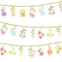 Decoração floral de primavera para chá de bebê Garland Banner UNIIDECO Decoração floral de primavera para chá de bebê Garland Banner UNIIDECO