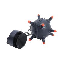 Decoração Flutuante Esférica Laranja Fluorescente Para Aquário Com Ventosa E Corrente, Ornamento Decoração Flutuante Esférica Laranja Fluorescente Para Aquário Com Ventosa E Corrente, Ornamento