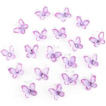 Decoração: Framendino Organza Butterflies Purple, pacote com 50 Decoração: Framendino Organza Butterflies Purple, pacote com 50