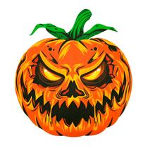 Decoração Halloween Abóbora Assustadora 32,5cm Decoração Halloween Abóbora Assustadora 32,5cm
