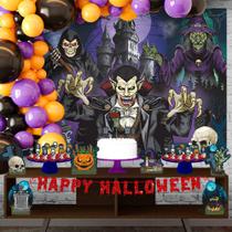 Decoração Halloween Assustador 2023 Completo Em EVA e Painel