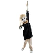 Decoração Halloween Assustador Zumbi Pendurado Com Sensor