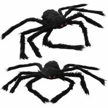 Decoração Halloween Assustadora Aranha Peluda Gigante