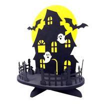 Decoração halloween bandeja castelo assombrado porta doces Decoração halloween bandeja castelo assombrado porta doces