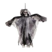 Decoração Halloween Caveira Com Som Luz e Movimento