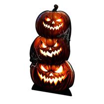 Decoração Halloween de Chão Abóboras Assustadoras Decoração Halloween de Chão Abóboras Assustadoras