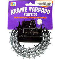 Decoração Halloween de Terror Arame Farpado de Brinquedo Fake pra Festa a Fantasia Casa e Jardim Decoração Halloween de Terror Arame Farpado de Brinquedo Fake pra Festa a Fantasia Casa e Jardim