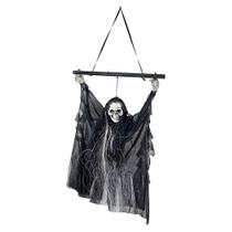 Decoração Halloween Eletronica Bruxa Caveira com Som e LED Bonecos e Brinquedos Alta Qualidade 60 cm