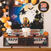 Decoração Halloween Kit Festa Fácil em EVA com 39 Peças