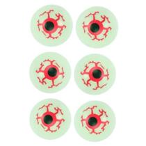 Decoração Halloween Olhos Zumbi de Terror Pacote 6 Unidades Decoração Halloween Olhos Zumbi de Terror Pacote 6 Unidades