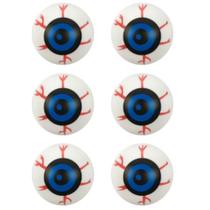 Decoração Halloween Olhos Zumbi de Terror Pacote 6 Unidades Decoração Halloween Olhos Zumbi de Terror Pacote 6 Unidades