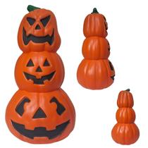 Decoração Halloween Torre de Abóbora Enfeite Jack o' Lantern