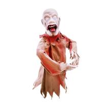 Decoração Halloween Zumbi Jardim Que Fala e Mexe Sozinho Decoração Halloween Zumbi Jardim Que Fala e Mexe Sozinho
