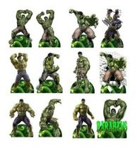 Decoração Hulk - 12 Displays De 20cm Totens