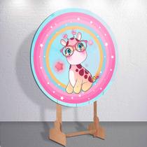 Decoração infantil festa com painel redondo capa Animais Diversos Cute tamanhos grande e mini