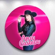 Decoração infantil festa com painel redondo capa Boiadeira Cantora tamanhos grande e mini