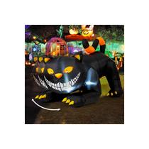 Decoração inflável de Halloween GOOSH Black Cat 1,8 m com LED