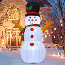 Decoração inflável de Natal GOOSH, boneco de neve de 5 pés com luz LED Decoração inflável de Natal GOOSH, boneco de neve de 5 pés com luz LED