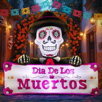Decoração inflável DomKom Halloween 6FT com luzes LED