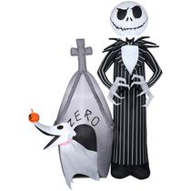 Decoração Inflável Gemmy Airblown Jack e Zero - Disney