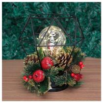 Decoração Lamparina Natal Enfeite Iluminado Natalino 21cm Decoração Lamparina Natal Enfeite Iluminado Natalino 21cm