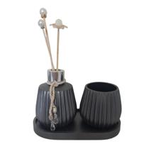 Decoração Luxo Enfeite Difusor 100ml Vaso Bandeja Presente