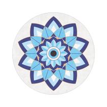 Decoração Mandala Azul para Parede Redonda 24,5 cm em MDF Decoração Mandala Azul para Parede Redonda 24,5 cm em MDF