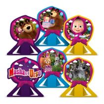 Decoração Masha e o Urso Display de mesa - 6 Unidades Decoração Masha e o Urso Display de mesa - 6 Unidades