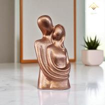 Decoração Minimalista Casal Moderno em Gesso 20 cm Rosê Gold AVB DECOR Decoração Minimalista Casal Moderno em Gesso 20 cm Rosê Gold AVB DECOR