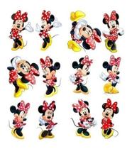 Decoração Minnie Vermelha - 12 Displays De 20cm Totens