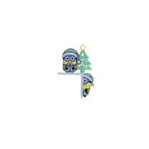 Decoração Natal Minions de Pendurar Porta/Janela Natalina