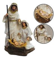 Decoração Natal Sagrada Família Resina Presépio Estatua Decoração Natal Sagrada Família Resina Presépio Estatua