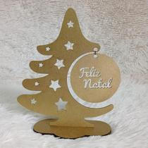 Decoração Natalina árvore minimalista com estrelas e Bolinha com frase de Feliz Natal 22cm Decoração Natalina árvore minimalista com estrelas e Bolinha com frase de Feliz Natal 22cm