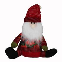 Decoração Natalina Boneco Do Papai Noel Gorro Natal Floral