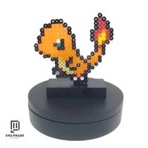 Decoração nerd Pokémon CHARMANDER - Feito com Pixel Art em peça de miçanga - Pixel Art