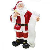 Decoração Papai Noel Natal Boneco em Borracha 30cm - Gici Decor