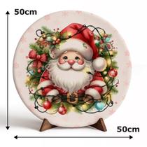 Decoração para Natal Papai Noel Capa de Porta ou Painel de Mesa em Tecido Veste Fácil com Elástico Decoração para Natal Papai Noel Capa de Porta ou Painel de Mesa em Tecido Veste Fácil com Elástico